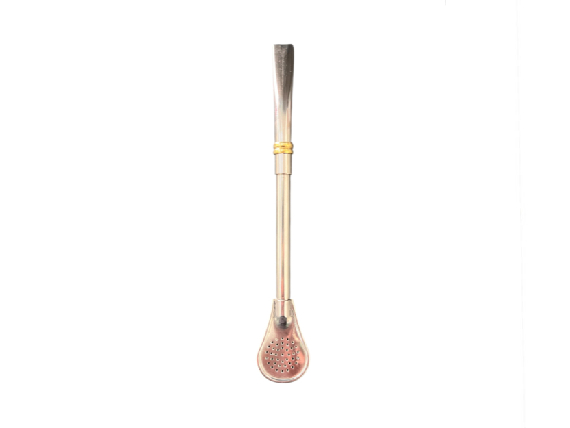 Bombilla pico de loro cucharita doble caño corta