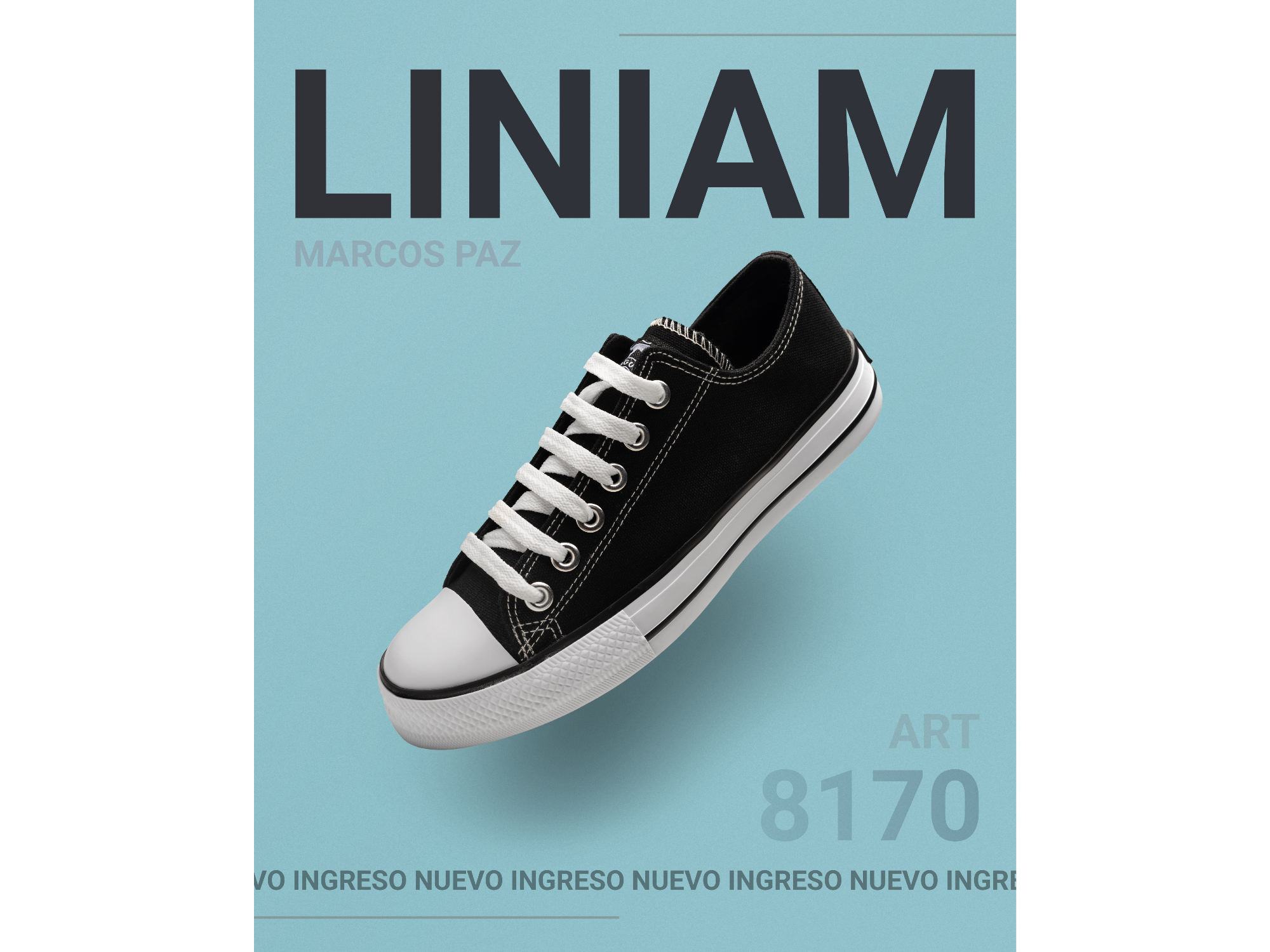 Zapatillas Jaguar Art. #8170 27 al 33 Negro