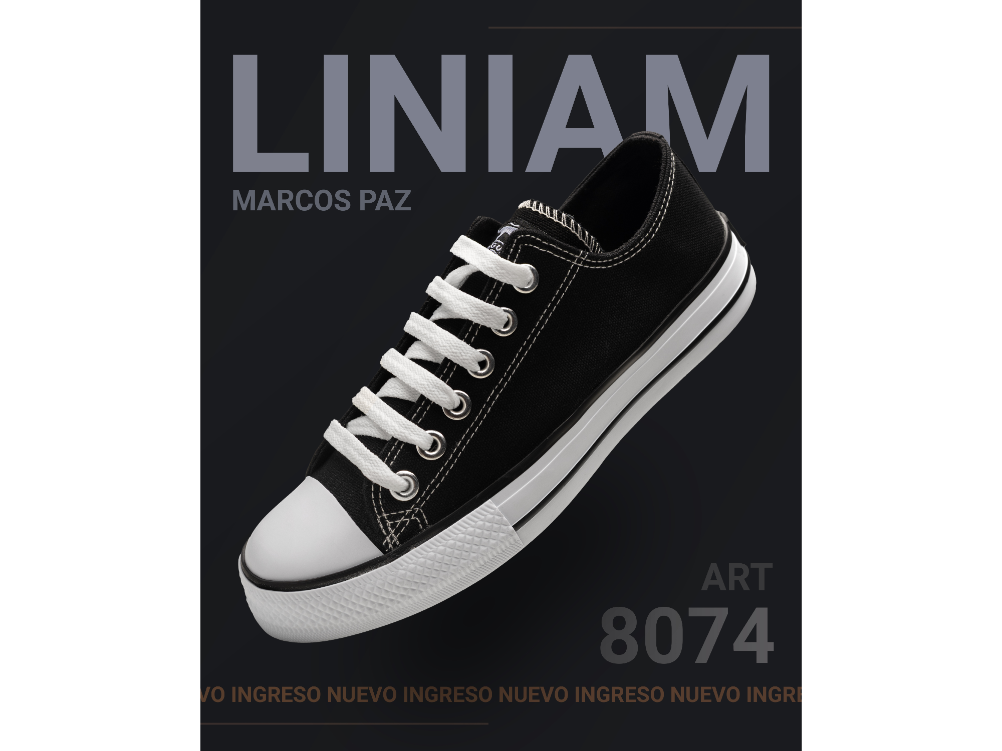 Zapatillas Jaguar Art. #8074 34 al 44 Negro