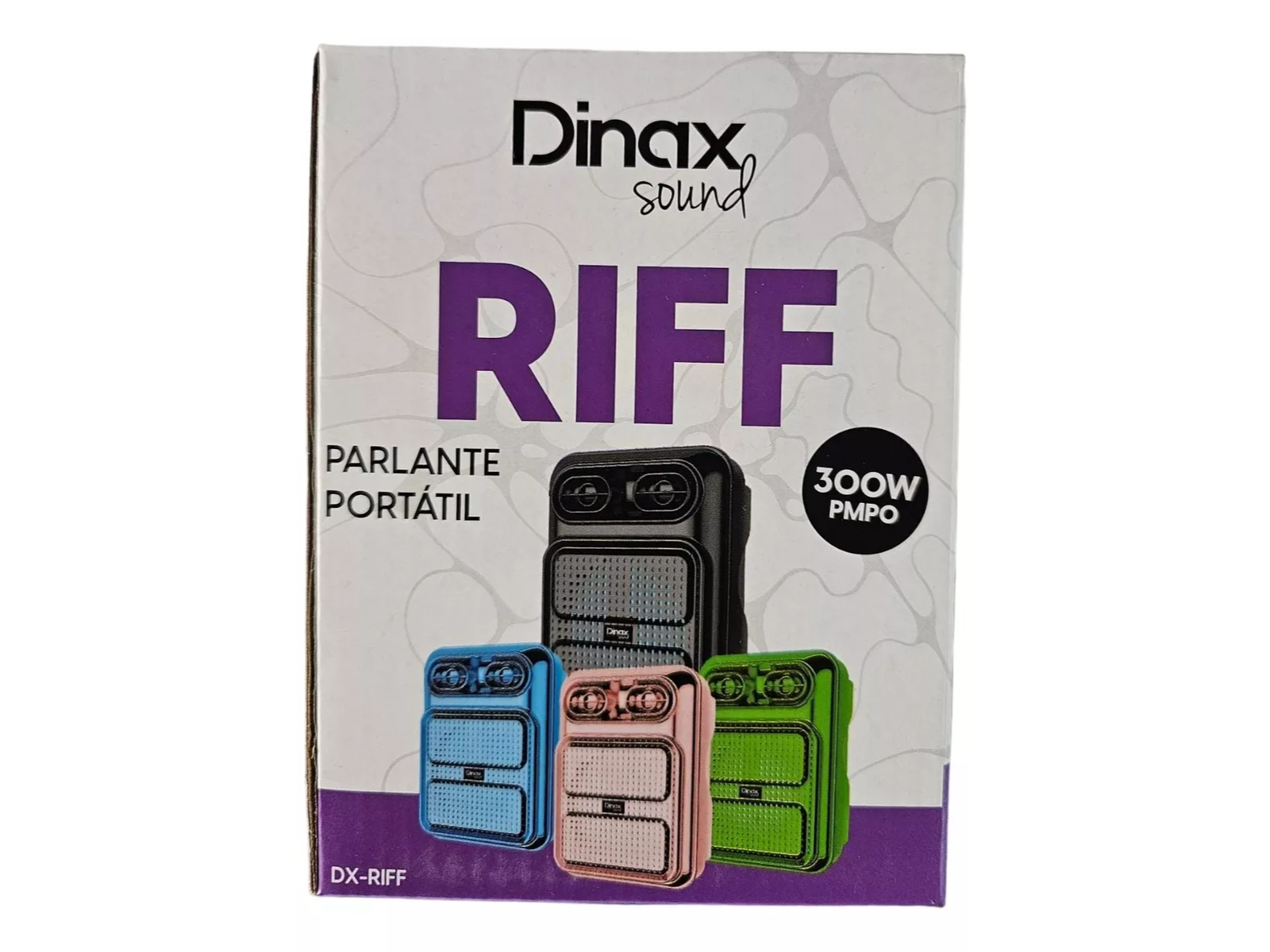 PARLANTE BLUETOOTH PORTATIL 3 PULGADAS 300W PMPO DINAX RIFF RADIO FM USB TF BT