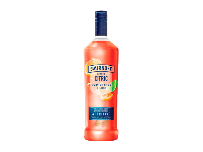 SMIRNOFF CITRIC RUBY ORANGE AND LIME