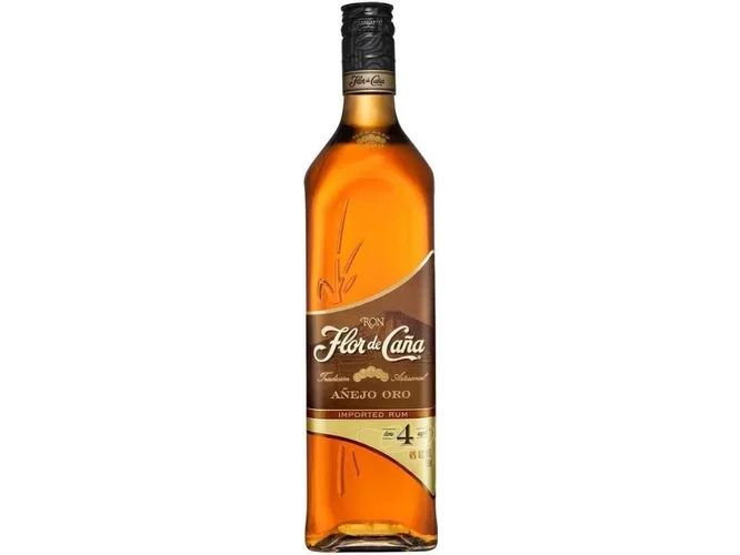 FLOR DE CAÑA 4 AÑOS ORO X 750