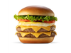 Hamburguesa doble con queso y huevo