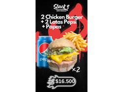 2 Chicken Crispy + Papas + 2 Coquitas 237cc