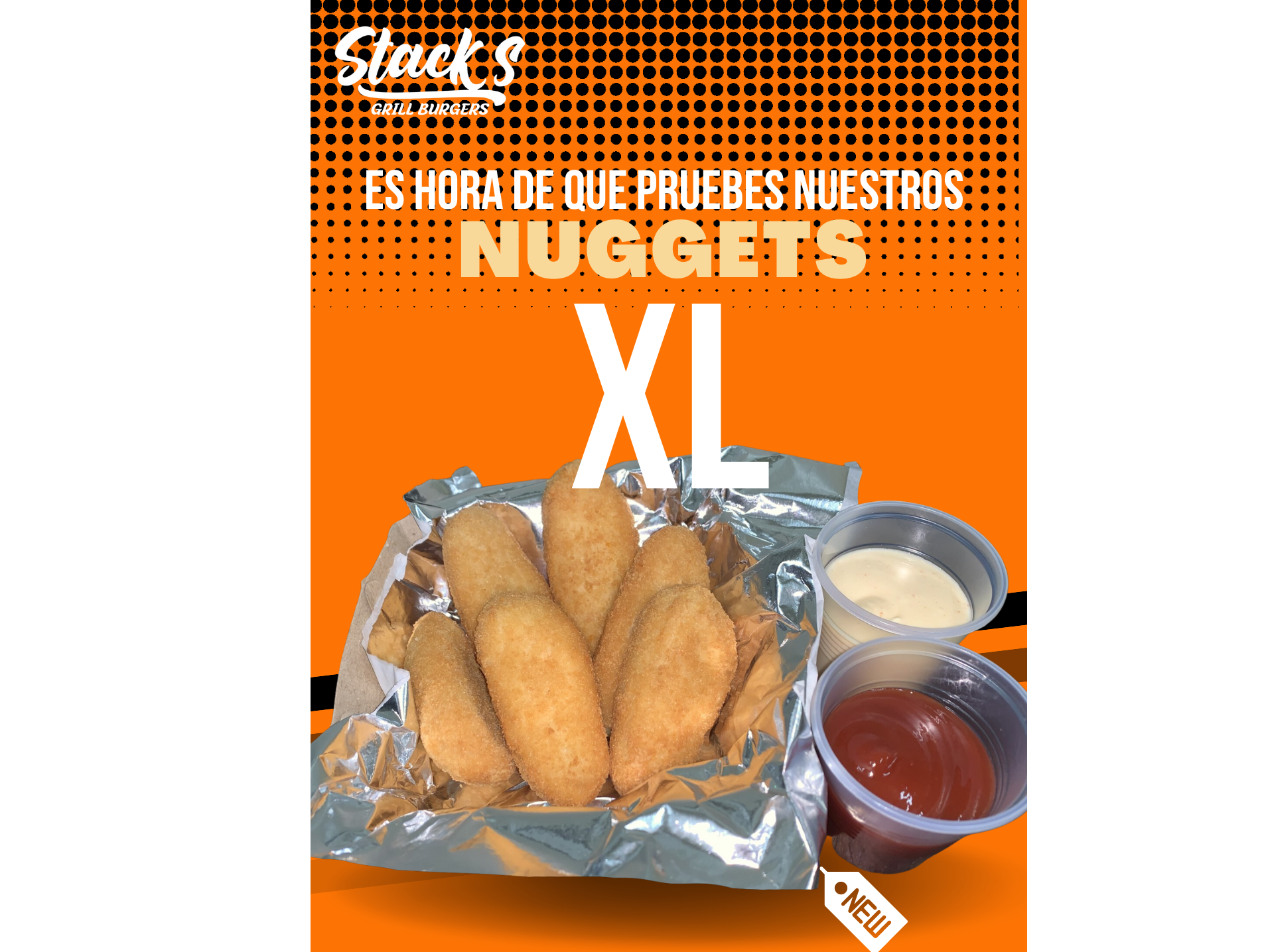 Nuggets XL x4 + 2 Salsitas