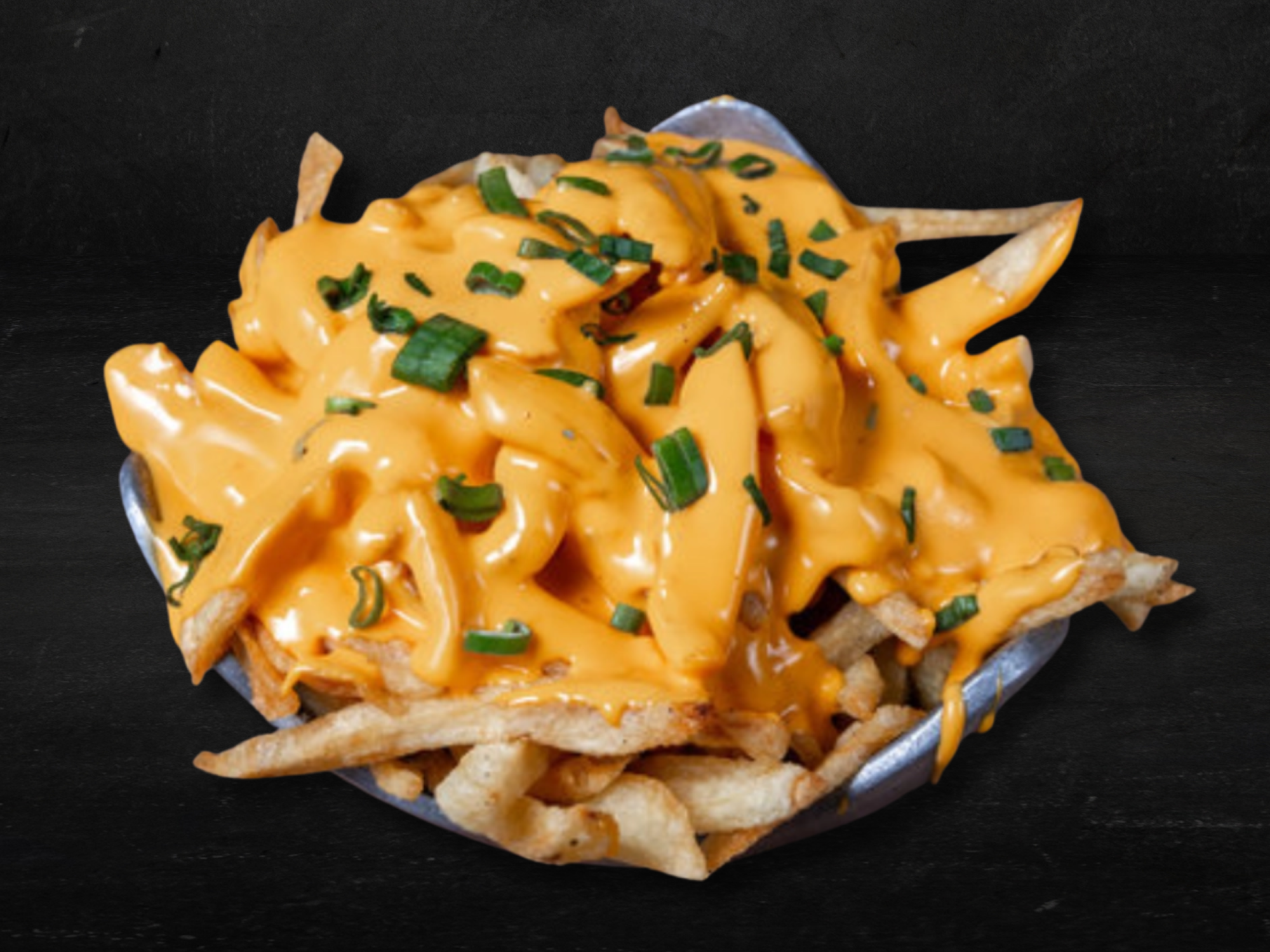 Papas con cheddar