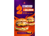 2 Standard Dobles + Papas