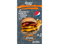*Domingo* 2 Texanas/Dobles + Papas