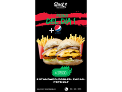 2 Standars/Dobles + Papas + Pepsi 2lts