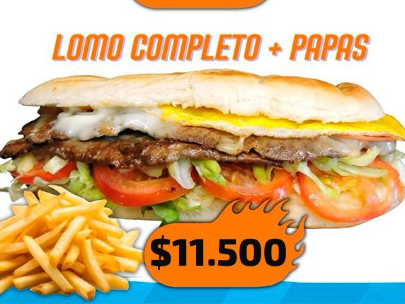 1 Lomo Completo + Papas