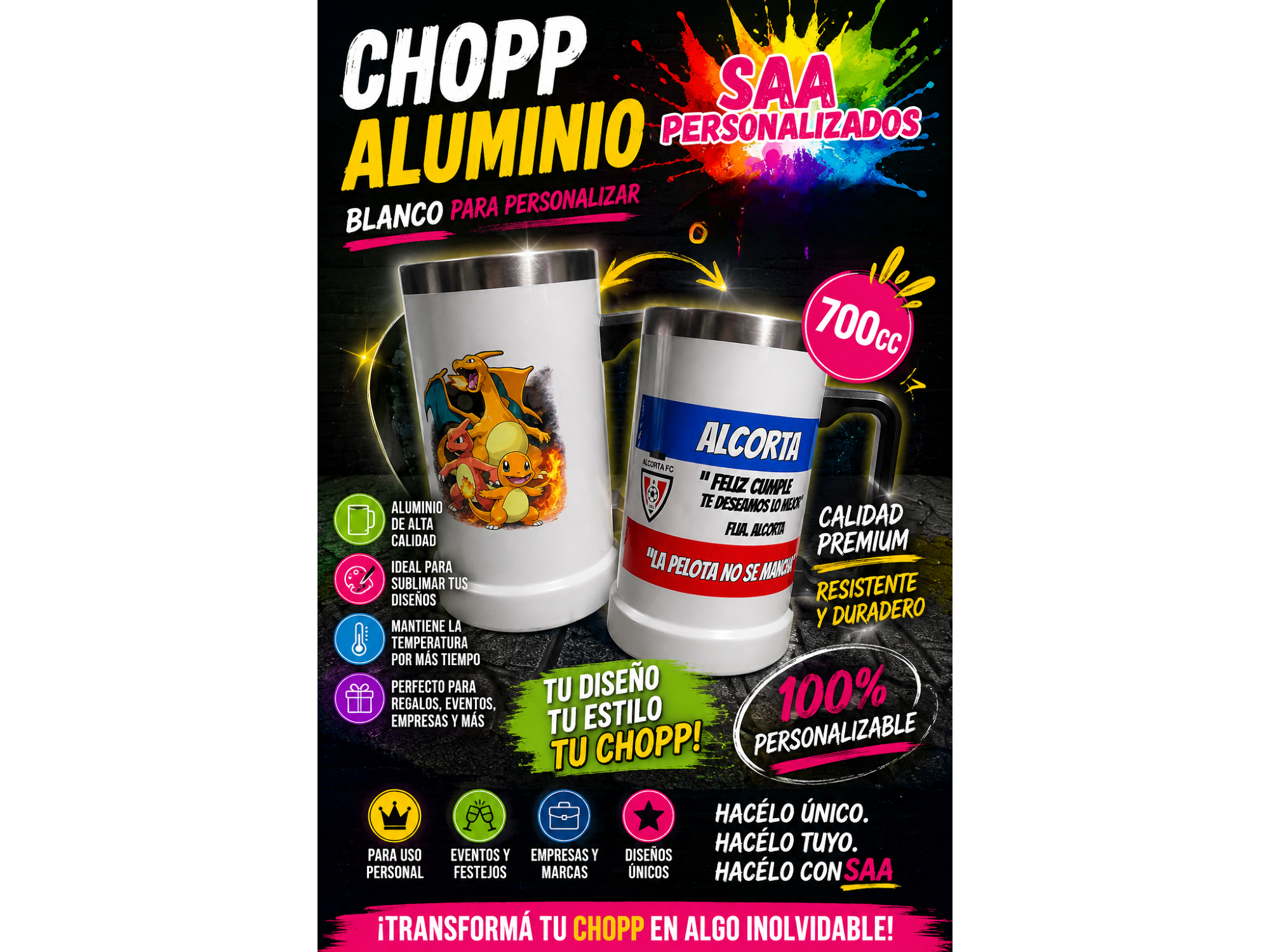 CHOPP ALUMINIO