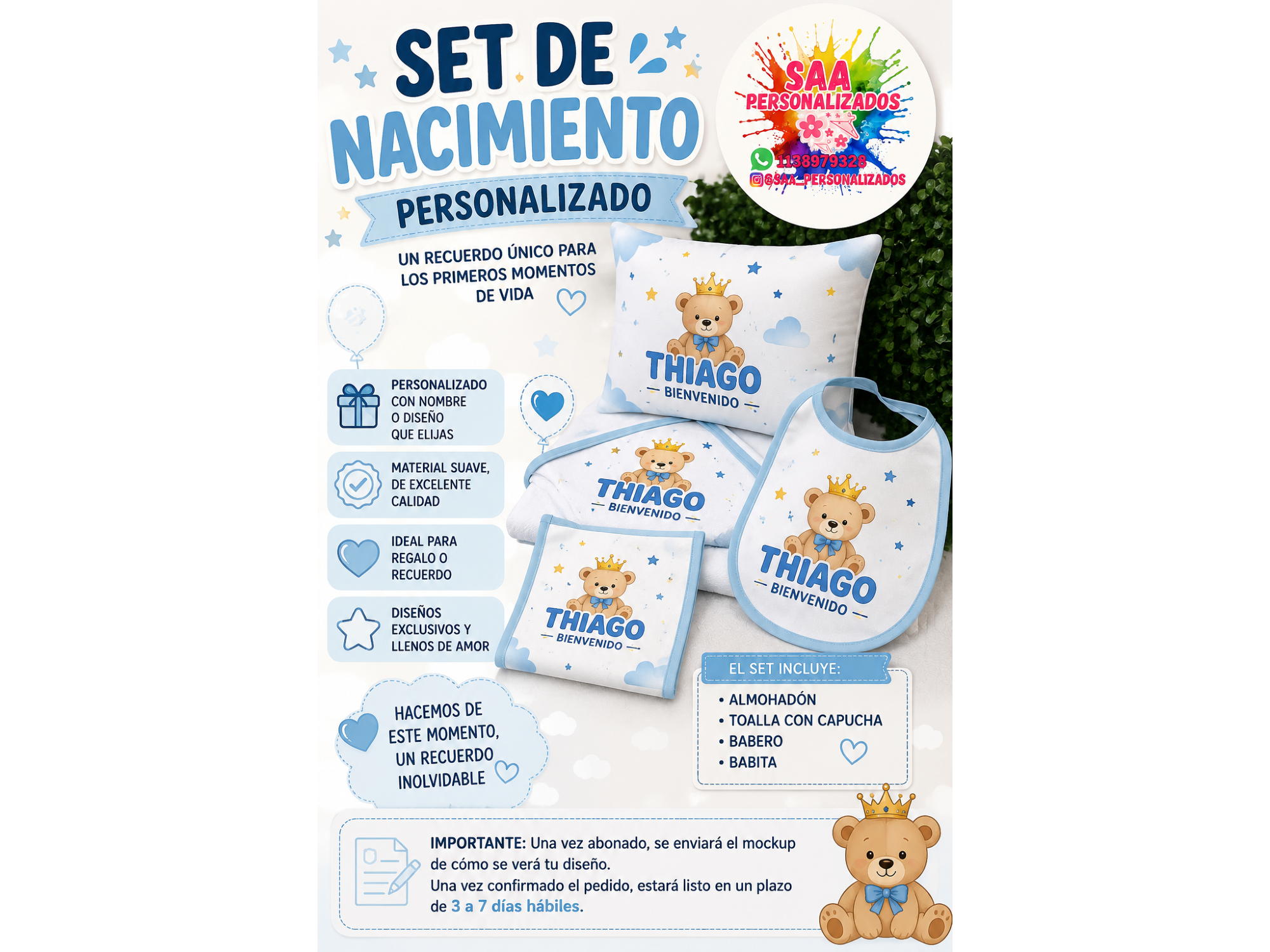 SET DE NACIMIENTO + ALMOHADON
