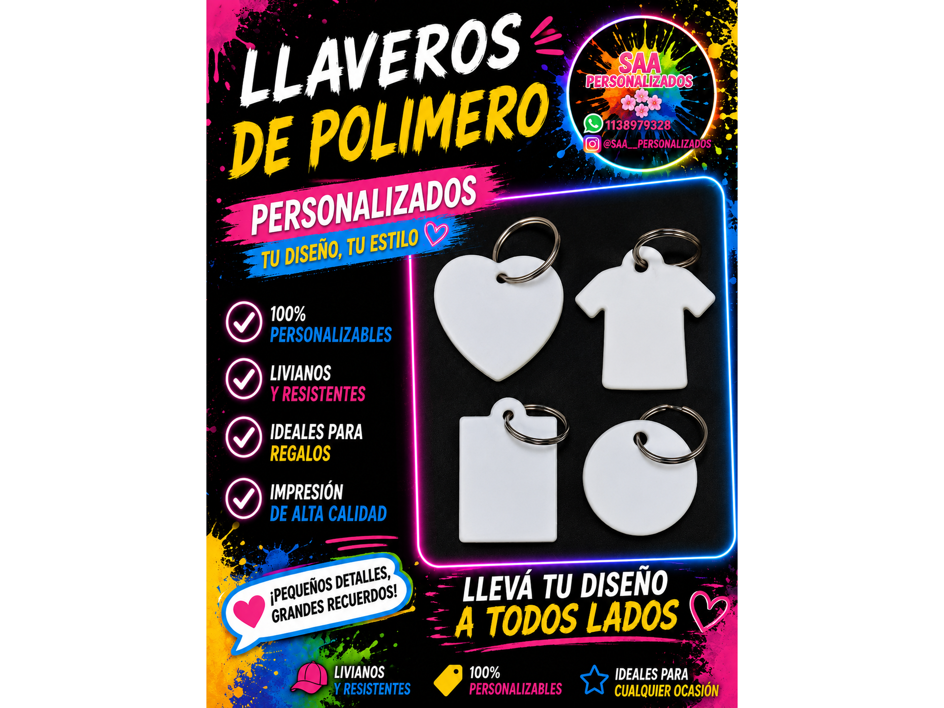 LLAVEROS DE POLIMERO