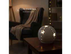 Lámpara de cerámica artesanal esfera