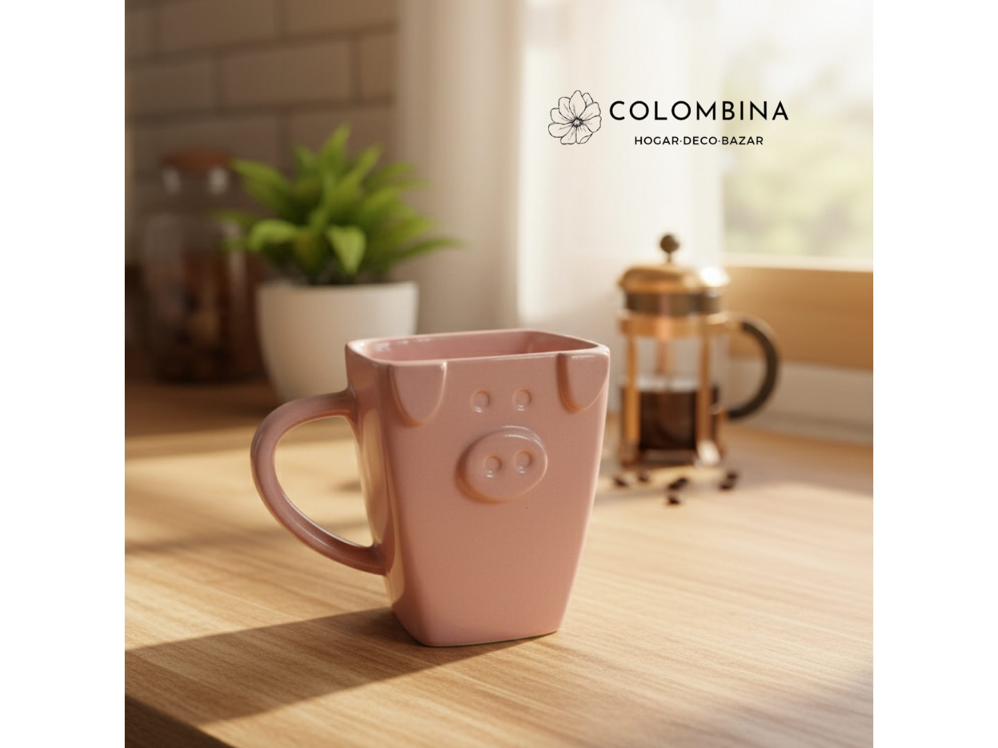 Taza de cerámica diseño Chanchito