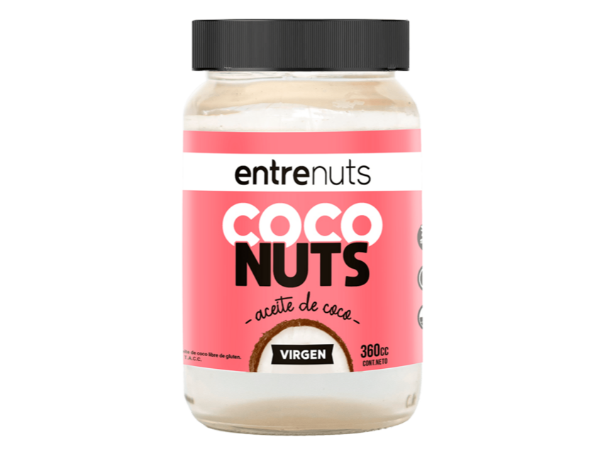 Aceite de Coco Virgen ENTRENUTS x 360 cc SIN TACC