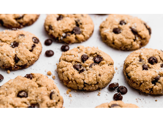 Galletas de avena con chip de chocolate