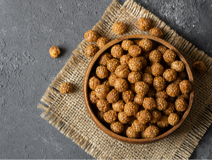 Garbanzos rebozados con sésamo x 500 g