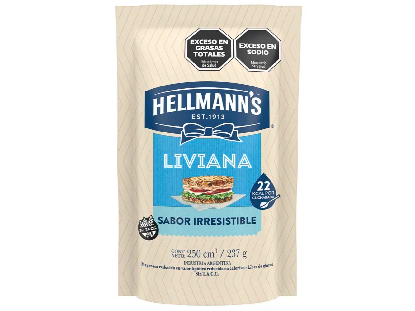 Hellmann's Mayonesa Liviana 237 gr