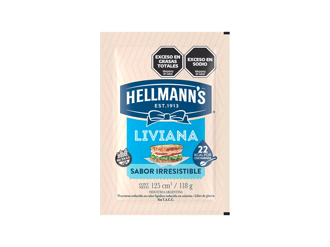 Hellmann's Mayonesa Liviana 118 gr