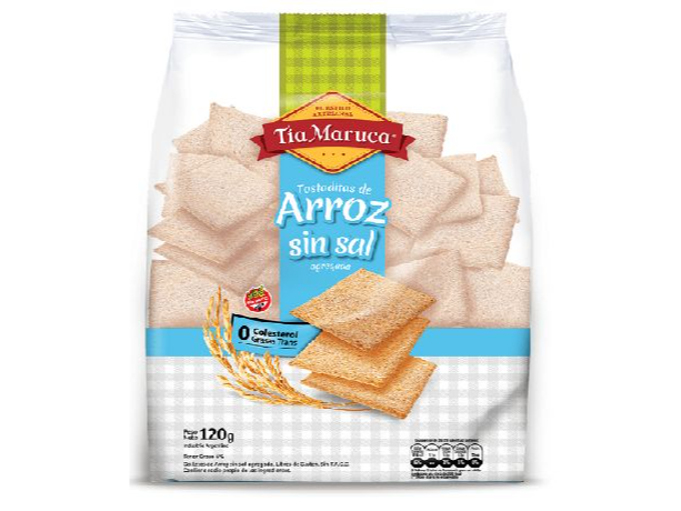 Tia Maruca Tostaditas de Arroz Sin Sal 120 gr
