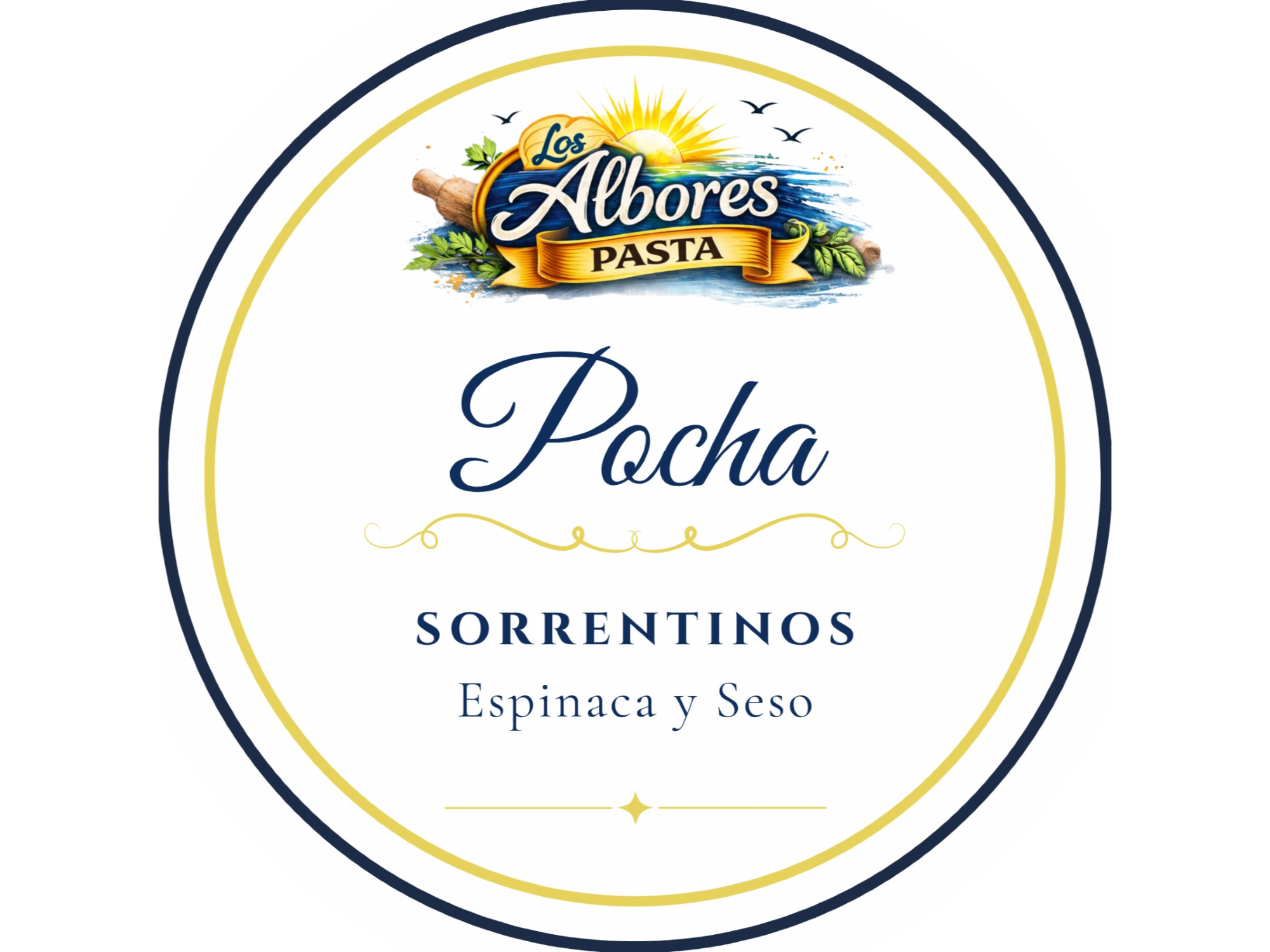 Pocha, verdura y seso
