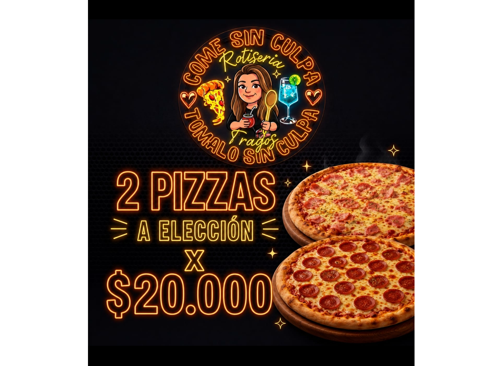 PROMO PIZZAS 2X$20.000