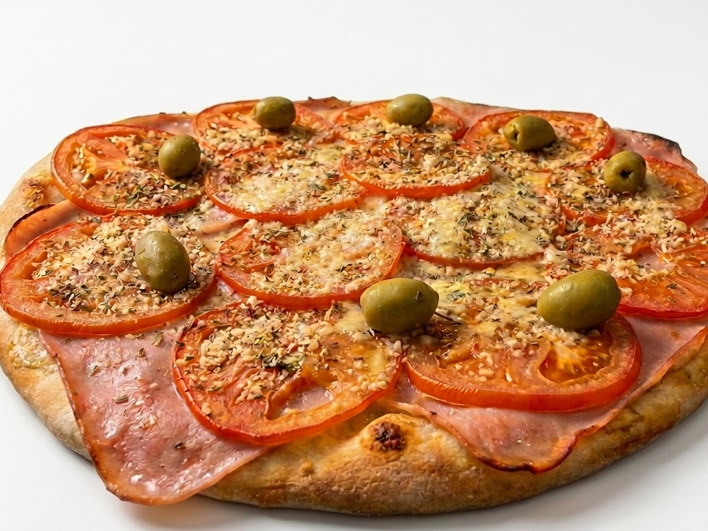 Pizza Napolitana con jamón