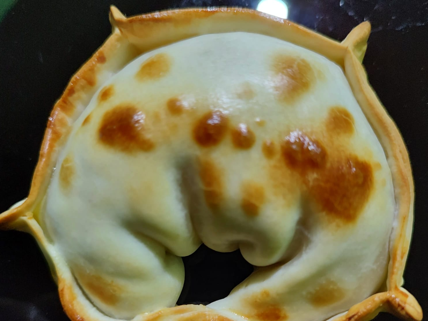 Empanada Pollo a la crema con champiñones