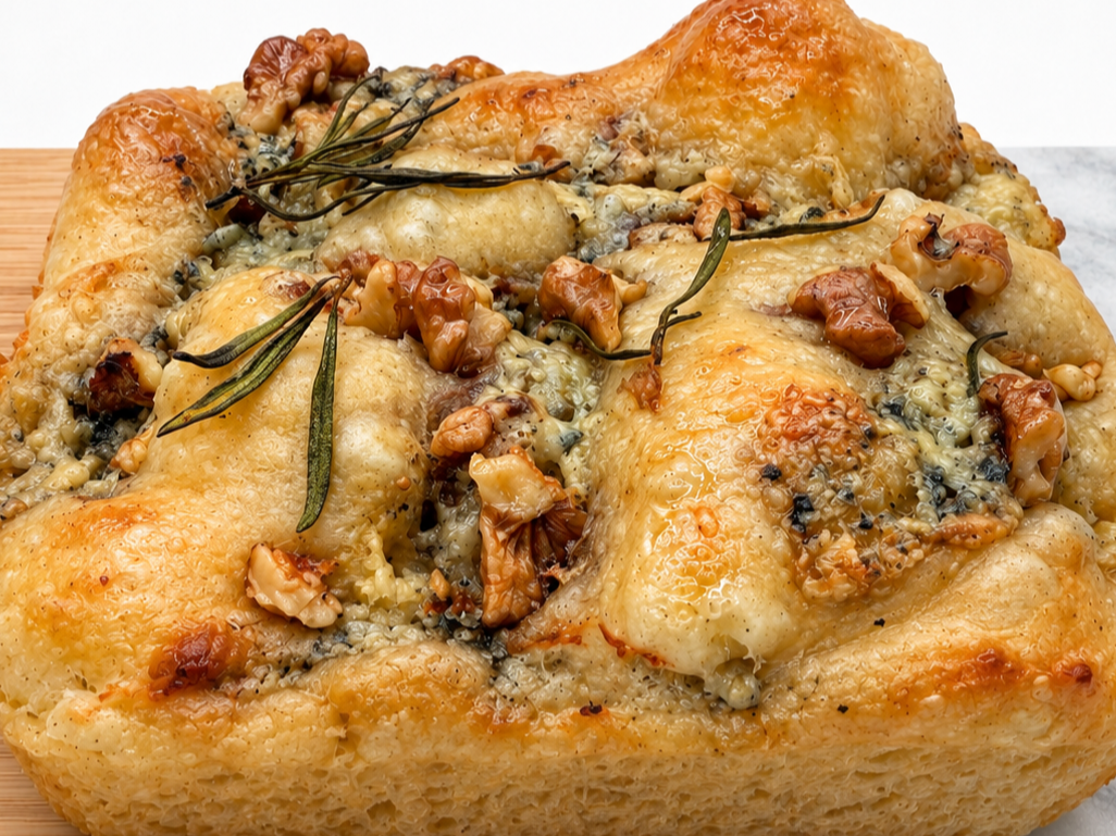 Focaccia azul y nuez de Wailele