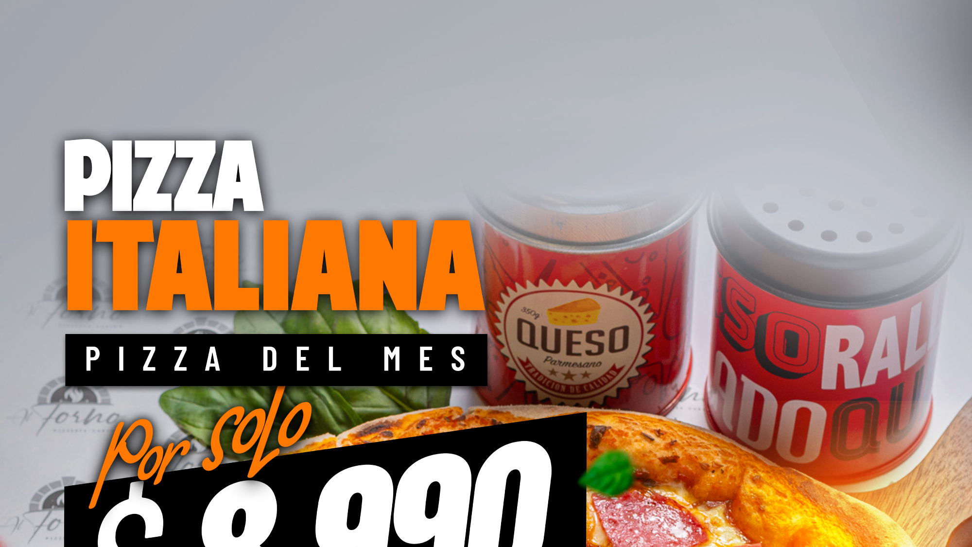 PIZZA DEL MES 8.990