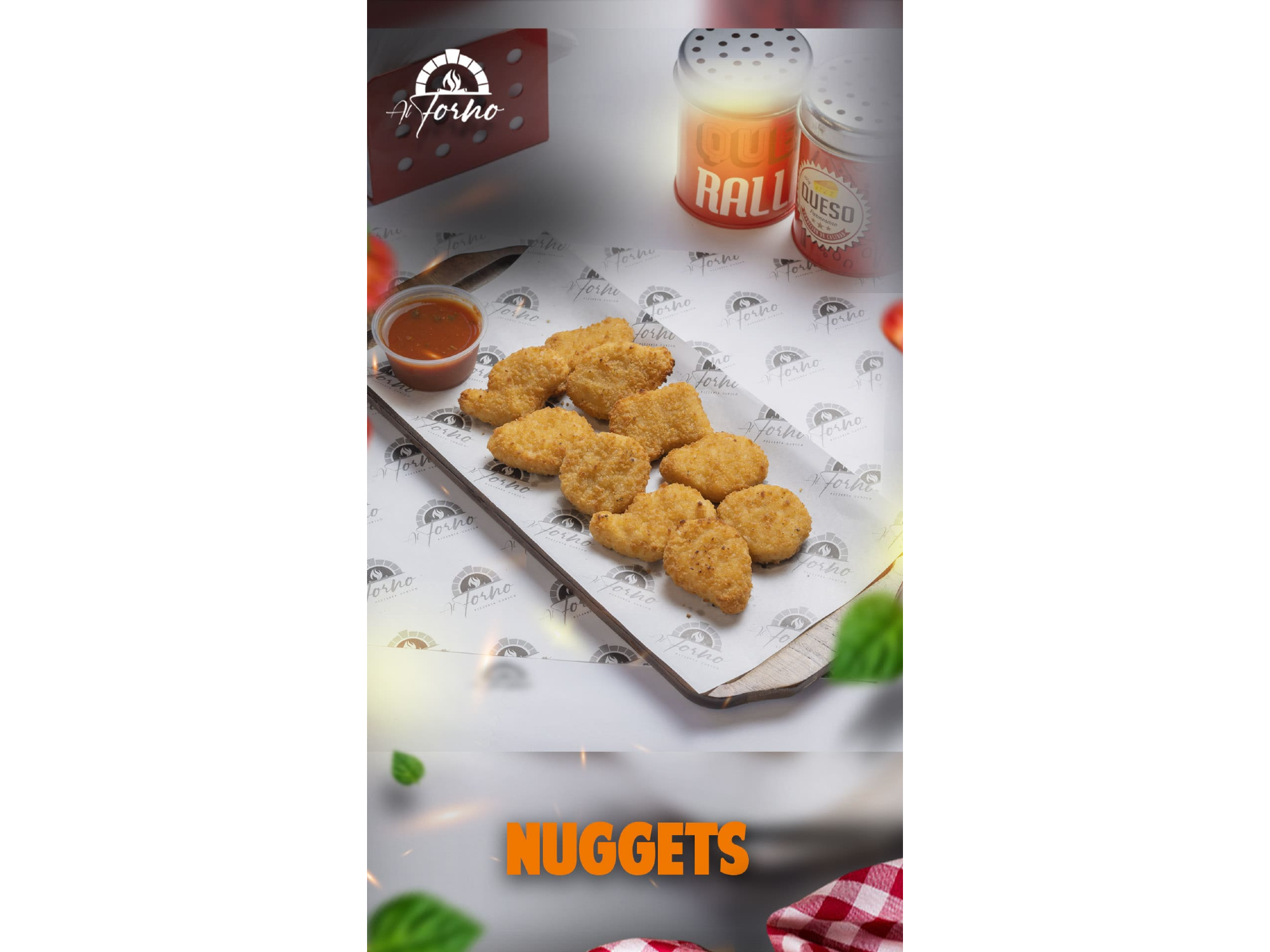 Nuggets de pollo horneados.