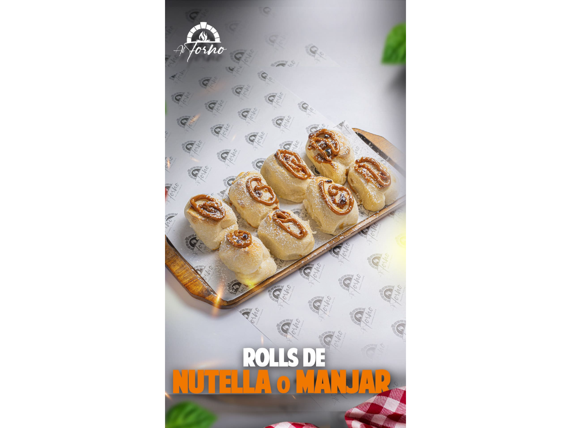 Rolls de Nutella ó Manjar