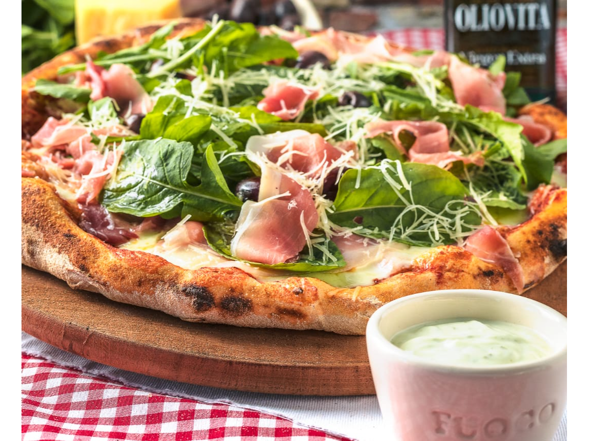 JAMON CRUDO Y RUCULA