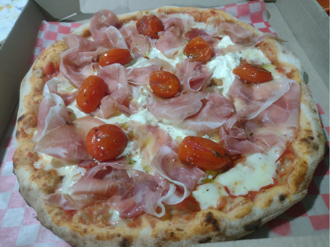 JAMON CRUDO CON STRACIATELLA