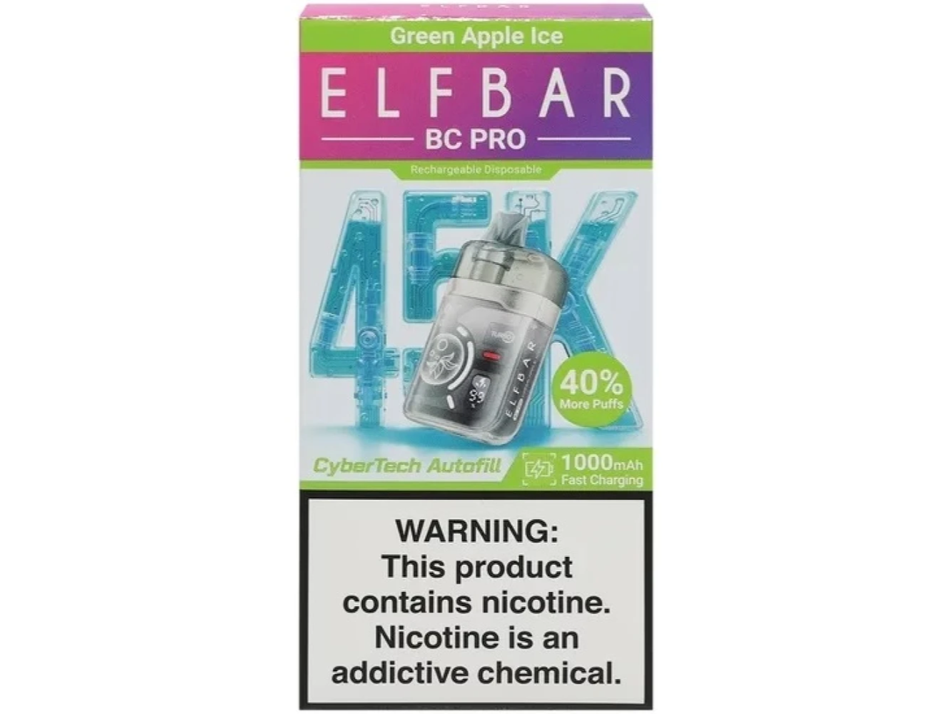 ELFBAR 45K GREEN APPLE ICE