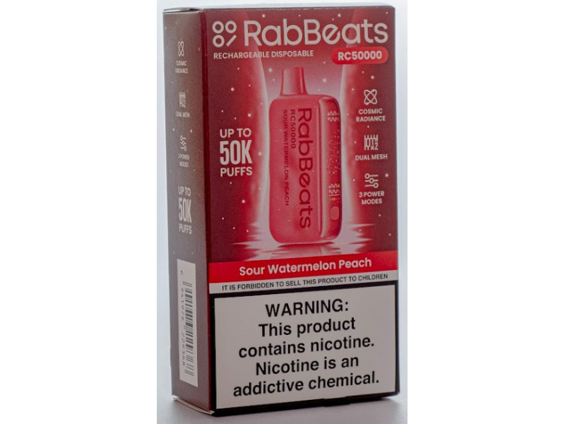 RABBEATS 50K SOUR WATERMELON PEACH