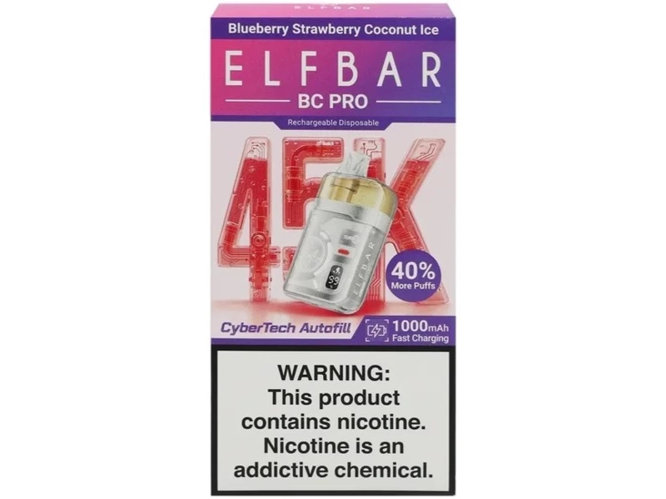 ELFBAR 45K BLUEBERRY STRAWBERRY COCONUT ICE