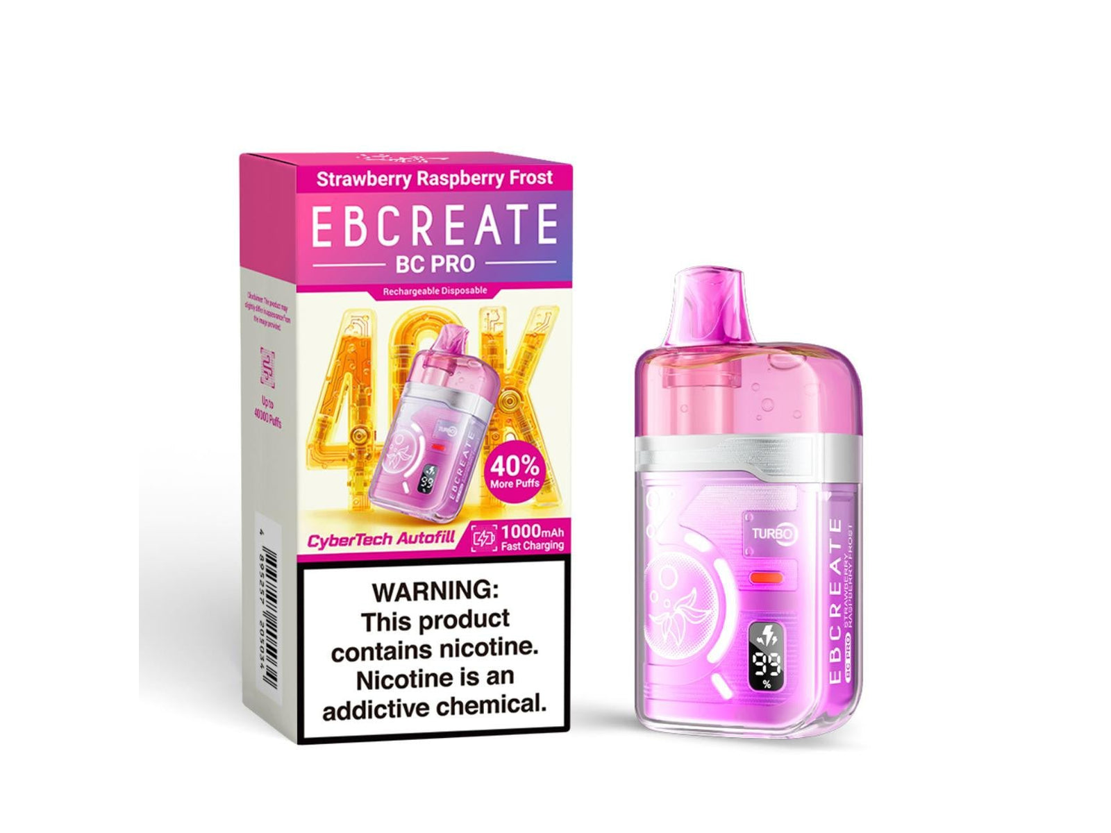 EBCREATE 40K STRAWBERRY RASPBERRY FROST