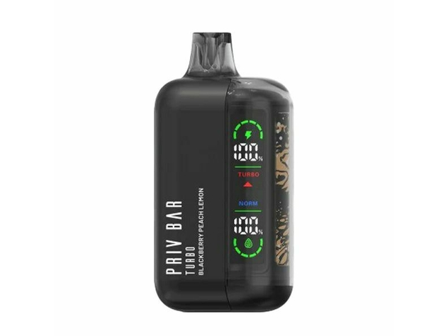 PRIV BAR 15000 PUFFS BLACKBERRY PEACH LEMON