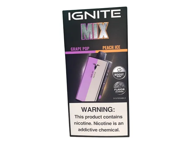 IGNITE MIX GRAPE POP/PEACH ICE