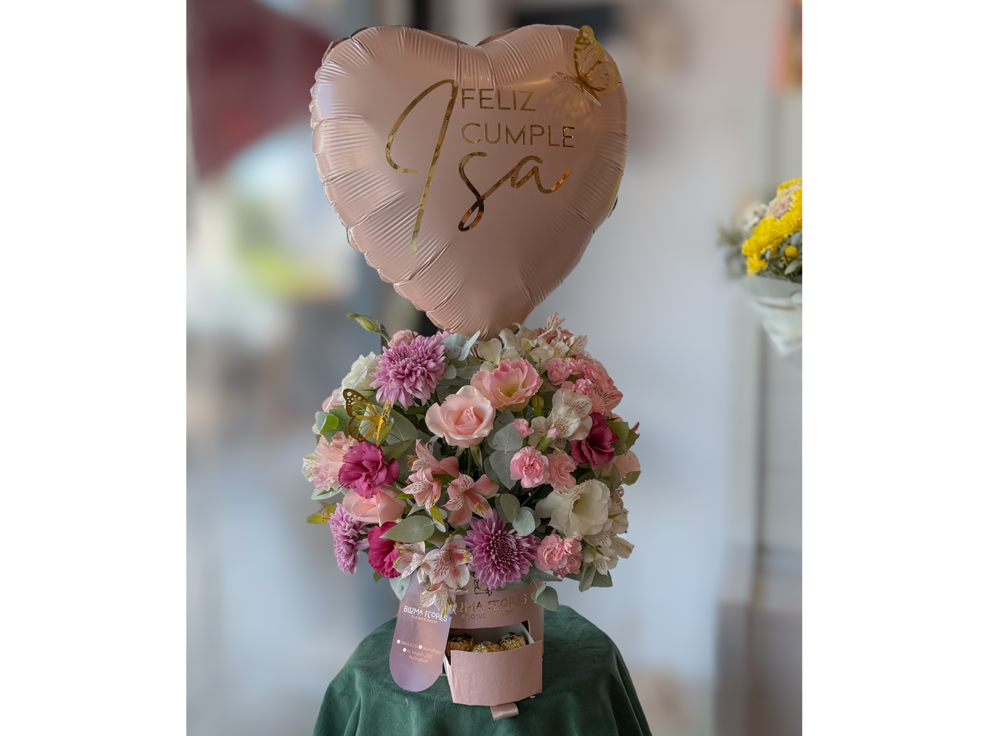 Flowerbox Valencia con Globo