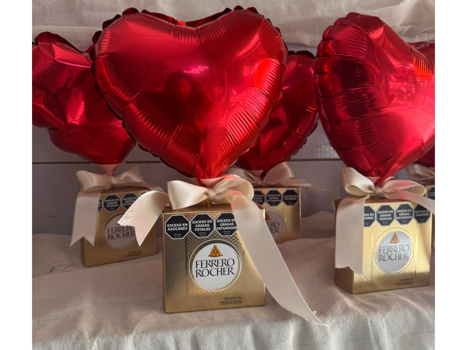 Ferrero Rocher + Globo de Bluma Flores