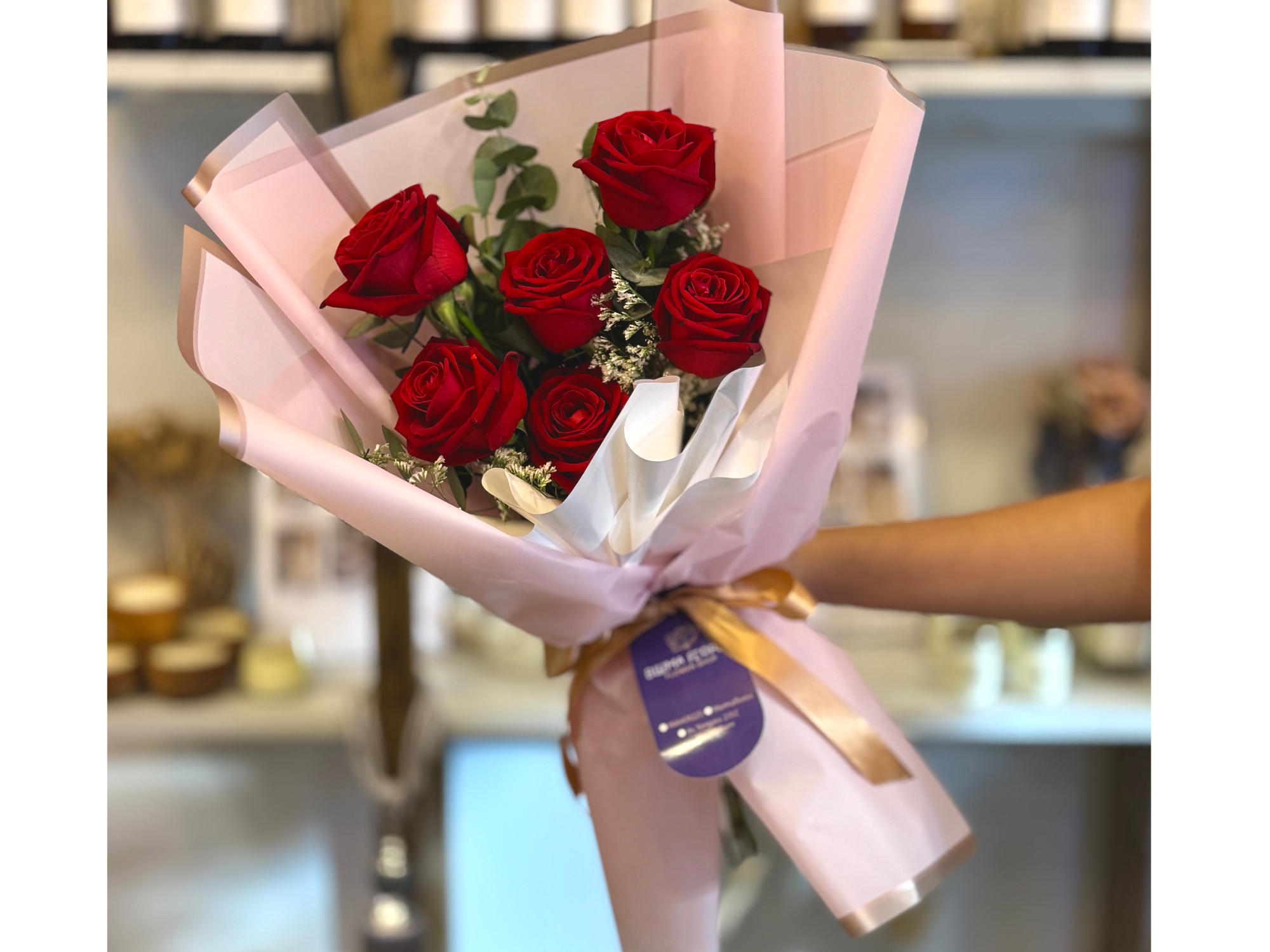 Ramo 6 Rosas importadas