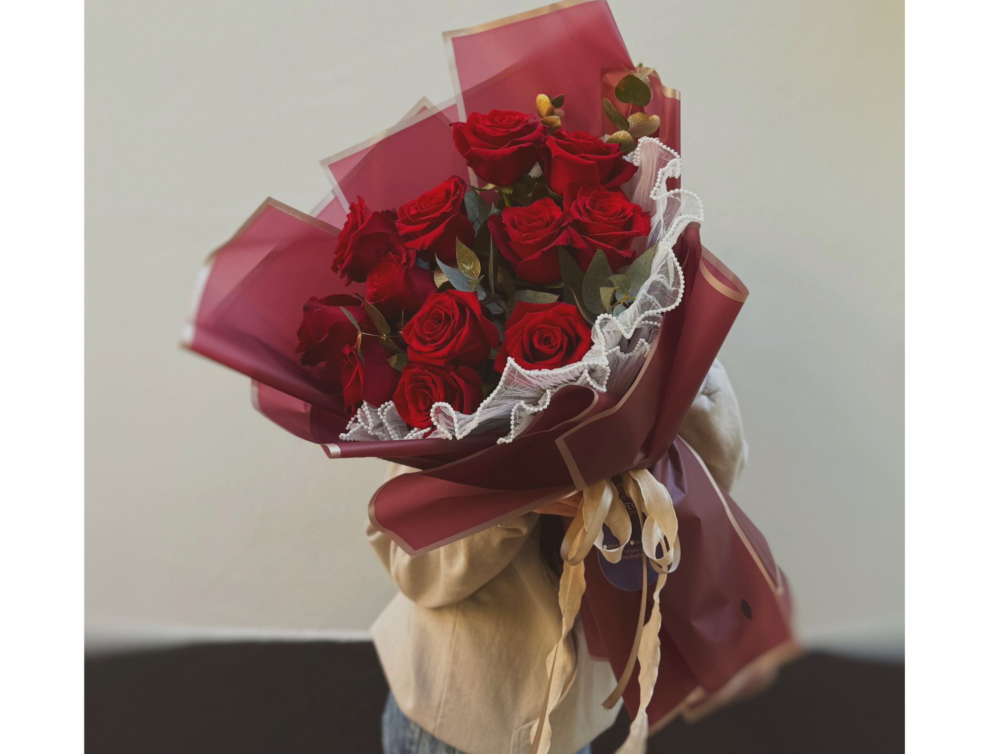 Ramo 12 Rosas importadas