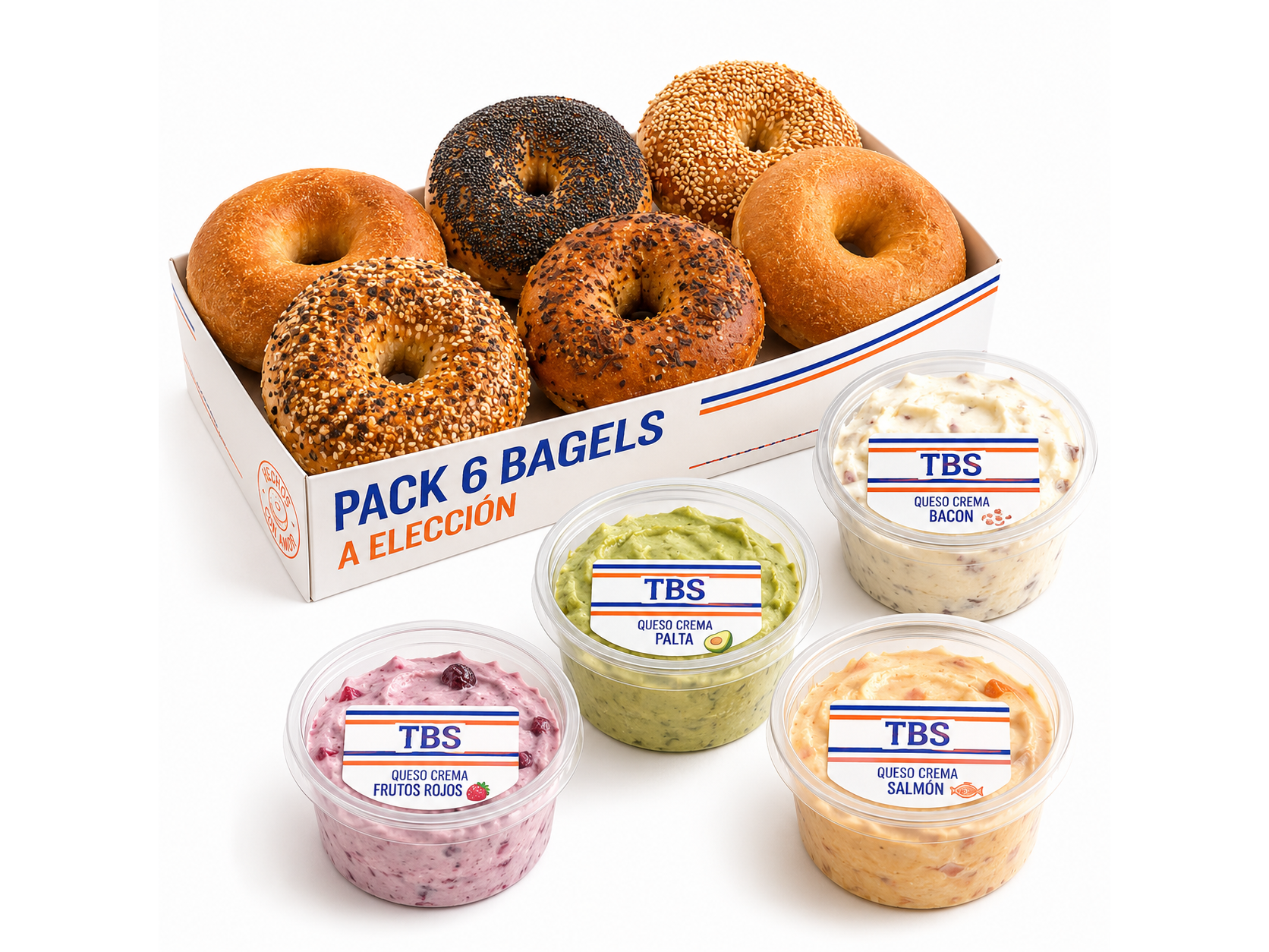 Pack 6 Panes + 4 Cream Cheese Caseros