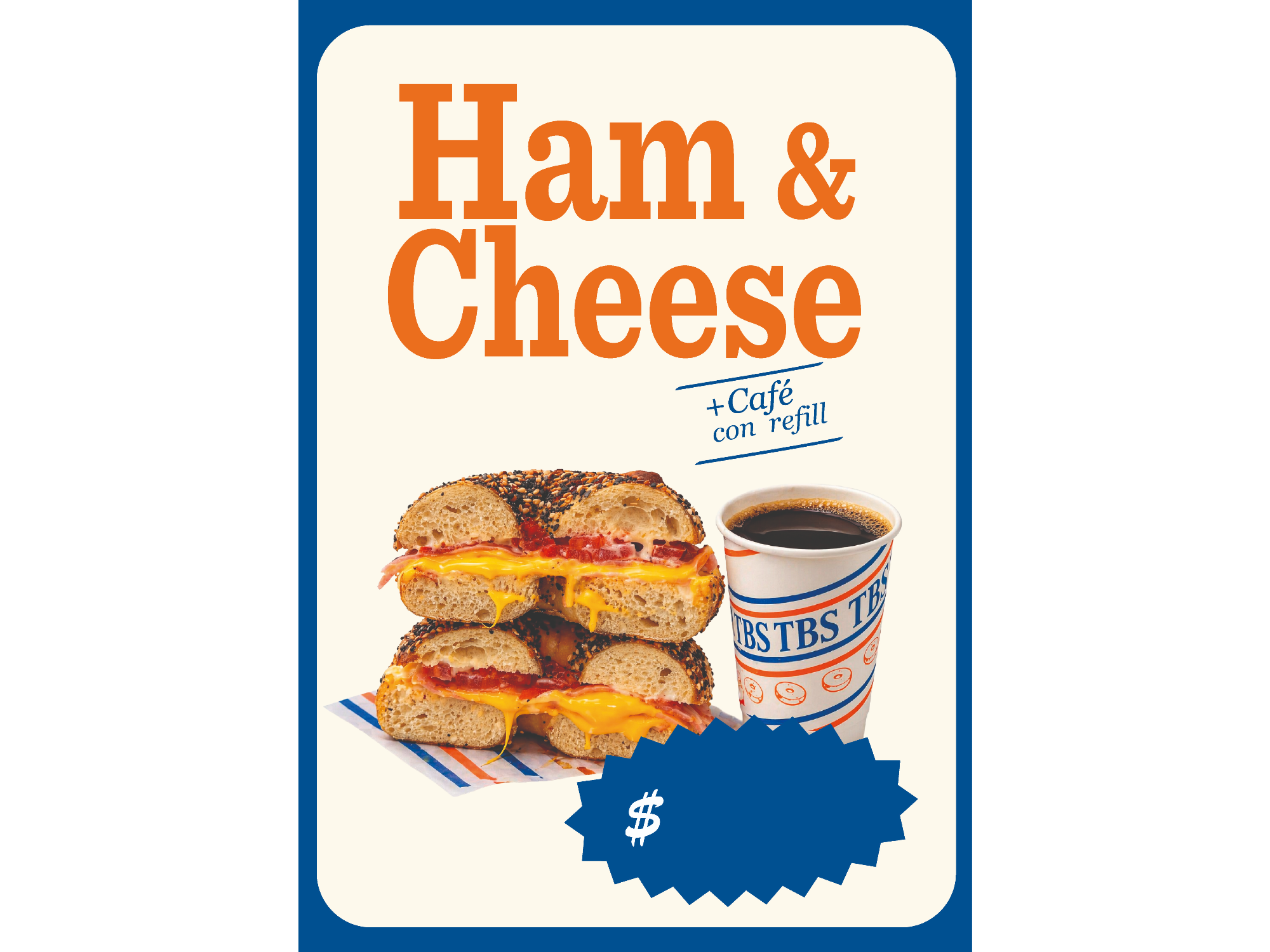 Ham & Cheese + Café Americano