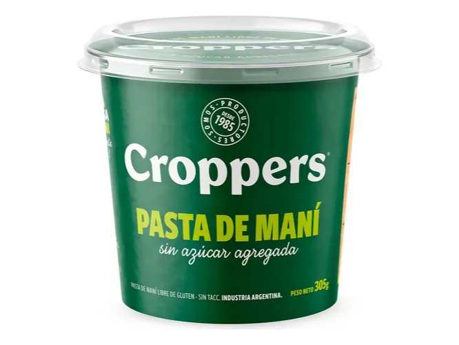 Pasta De Mani Croppers Sin Azucar 305gr