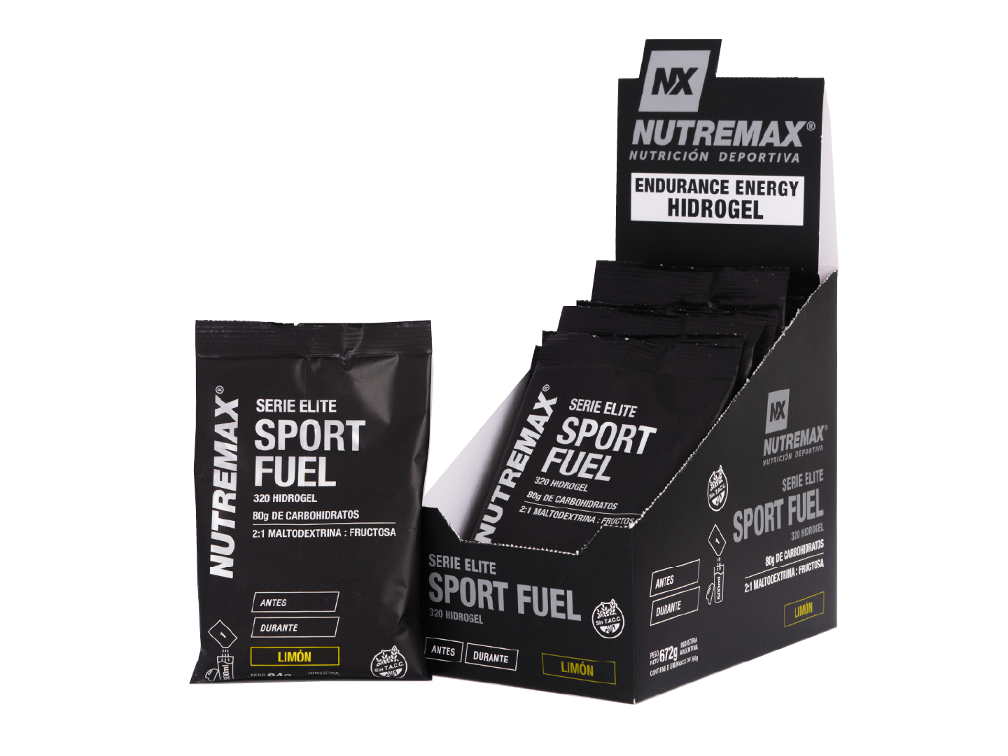 Nutremax Sport Fuel 320 Hidrogel SOBRE