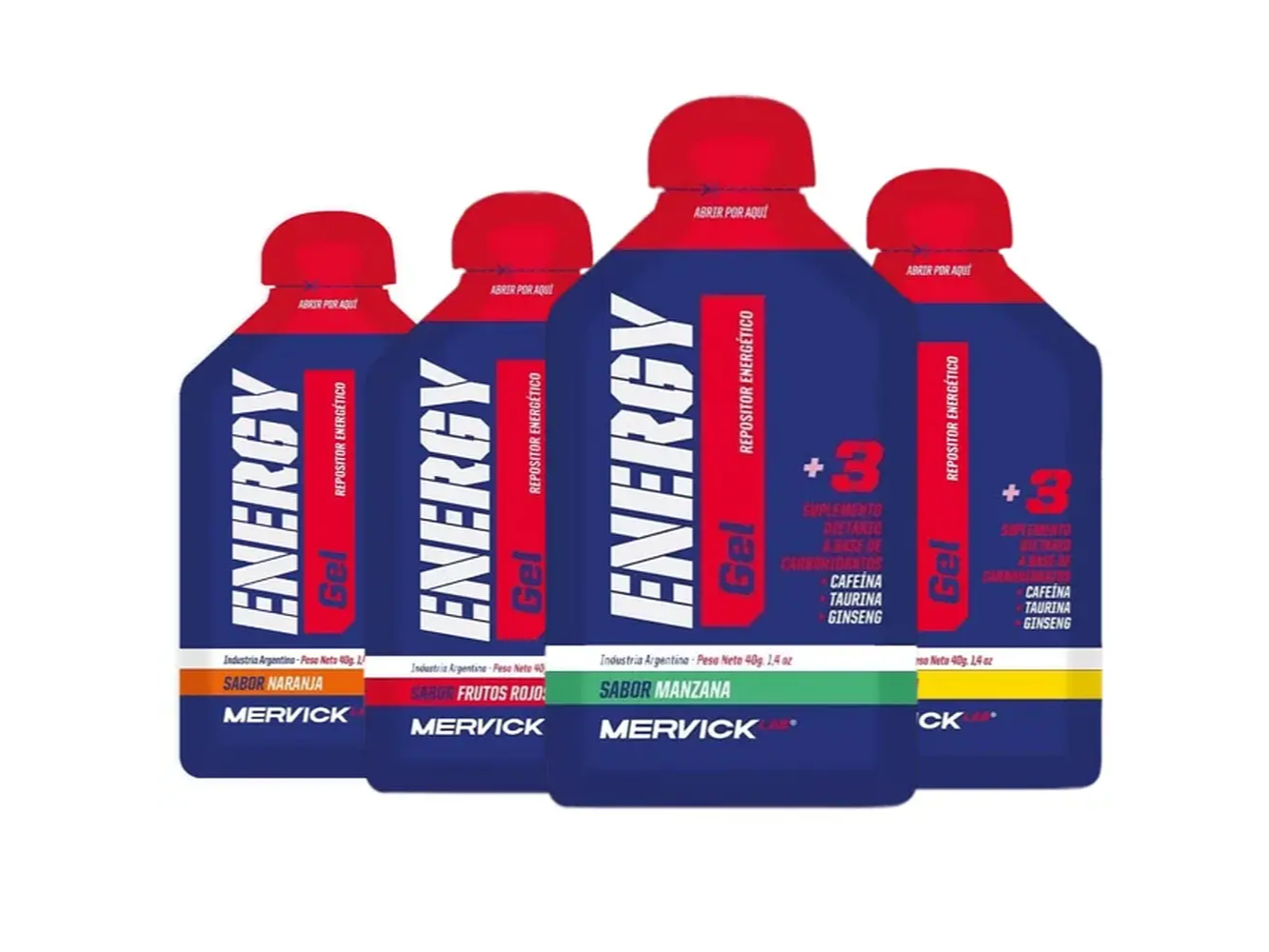 Mervick Energy gel con cafeína